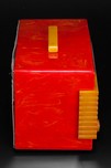 Garod Commander 6AU-1 Catalin Radio in Marbleized Red with Yellow