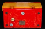 Garod Commander 6AU-1 Catalin Radio in Marbleized Red with Yellow