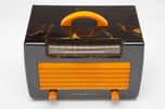 Catalin General Electric L-570 Art Deco Radio in Black + Yellow