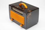 Catalin General Electric L-570 Art Deco Radio in Black + Yellow