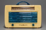 RARE - General Electric L-571 Catalin Radio in Yellow with Blue Trim