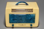 RARE - General Electric L-571 Catalin Radio in Yellow with Blue Trim