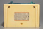 RARE - General Electric L-571 Catalin Radio in Yellow with Blue Trim