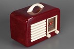 General Television Catalin Radio Model 591 - Oxblood Red