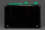 General Television Radio in Jet Black Bakelite + Bright Green Trim