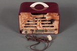 General Television Catalin Radio Model 591 - Oxblood with Ivory Trim