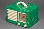 General Television Radio in Green Marbled Bakelite - Rare + Stunning