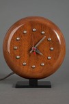 Art Deco Gilbert Rohde Walnut 4738 Clock Herman Miller