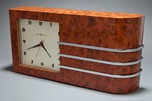 Gilbert Rohde Burlwood Clock Great American Art Deco Design