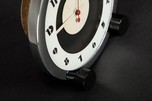 Rare Gilbert Rohde Art Deco Clock for Herman Miller w/ Black Cylindrical Feet