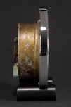 Rare Gilbert Rohde Art Deco Clock for Herman Miller w/ Black Cylindrical Feet