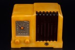 Rare GLOBE Catalin Radio in Yellow with Translucent Tortoise