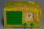 Catalin Emerson AX-235 Radio &rdquo;Little Miracle&rdquo; in Incredible Green Swirl