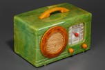 Great Motorola 50XC Radio ’Circle-Grill’ - Marbleized Green + Yellow Catalin