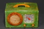 Great Motorola 50XC Radio ’Circle-Grill’ - Marbleized Green + Yellow Catalin
