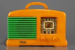 FADA L-56 Catalin Radio in Butterscotch + Bright Green - Stunning