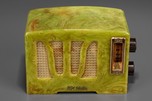 RCA RC350 &rsquo;Tulip-Grill&rsquo; Catalin Radio in Marbelized Lettuce Green