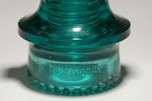 Beautiful Blue Colored Hemingray CD257 ”Mickey Mouse Ears” Glass Insulator