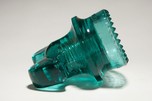 Beautiful Blue Colored Hemingray CD257 &rdquo;Mickey Mouse Ears&rdquo; Glass Insulator