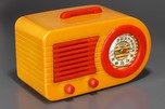 Stunning Fada 1000 Insert &rsquo;Bullet&rsquo; Catalin Radio Yellow + Red trim