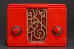 Kadette &rdquo;Jewel&rdquo; 44 Radio in Chinese Red Plaskon - Rare