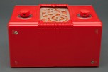 Art Deco Plaskon Kadette ”Jewel” Radio in Chinese Red