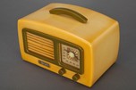 Knight ”Coronet” KM Art Deco Yellow + Olive Green Catalin Radio