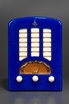 Lapis Lazuli Blue Emerson BT-245 Catalin &rsquo;Tombstone&rsquo; Radio
