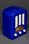Lapis Lazuli Blue Emerson BT-245 Catalin &rsquo;Tombstone&rsquo; Radio