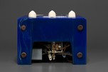 Lapis Lazuli Blue Emerson BT-245 Catalin &rsquo;Tombstone&rsquo; Radio