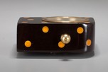 Rare Laminated Bakelite Polka-Dot Clock by Leonardo