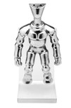 Machine Age Polished Aluminum Robot Sculpture
