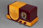 Addison 2 ’Waterfall’ Catalin Art Deco Radio in Merlot + Butterscotch