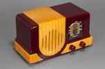 Addison 2 ’Waterfall’ Catalin Art Deco Radio in Merlot + Butterscotch