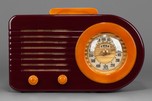 FADA ’Bullet’ Model 1000 Catalin Radio - Merlot + Butterscotch