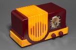 Addison 2 Catalin ’Waterfall’ Radio in Maroon + Butterscotch