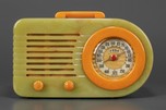 Model Fada 1000 Fada ’Bullet” in Onyx Green with Yellow - Nice Orange Swirls