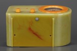 Model Fada 1000 Fada ’Bullet” in Onyx Green with Yellow - Nice Orange Swirls