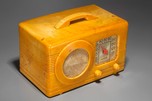 Motorola Radio 50XC Catalin ’Circle Grille’ in Marbleized Yellow