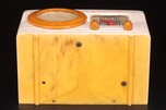 Motorola ’Circle Grille’ Radio 50XC Catalin in Oatmeal w/ Yellow Trim