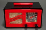 Motorola 51x15 ’S-Grill’ Catalin Radio - Red + Black Art Deco Beauty