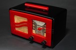 Motorola Catalin Radio 51x15 &rsquo;S-Grill&rsquo; Red + Black Art Deco Beauty