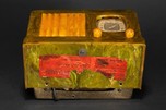 Catalin Motorola 52 Radio - Marbleized Green + Yellow ’Vertical Grill’