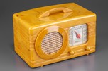 Motorola Radio 50XC ’Circle Grille’ in Light Yellow Marbleized Catalin