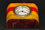 Multi-Color New Haven Laminated Catalin Bakelite Clock