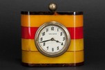 Multi-Color New Haven Laminated Catalin Bakelite Clock