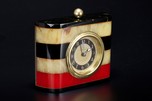 New Haven Multi-Color Laminated Catalin Bakelite Clock