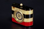 New Haven Multi-Color Laminated Catalin Bakelite Clock