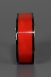 Oval Red + Black Catalin New Haven Clock - Great