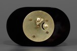 Oval Red + Black Catalin New Haven Clock - Great
